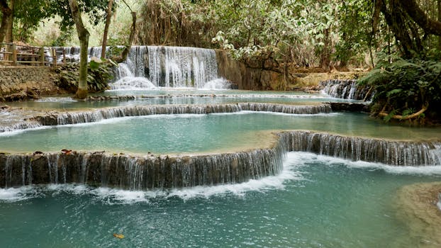 Hotels With Waterfall View in Kuang Si Laos