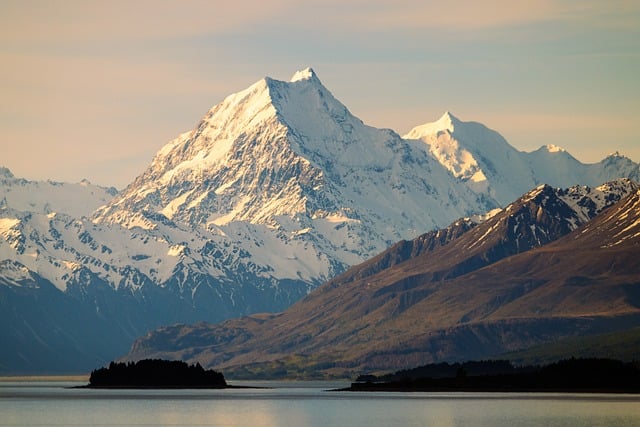 Lake-reflection days in New Zealand after the wind leaves the surface